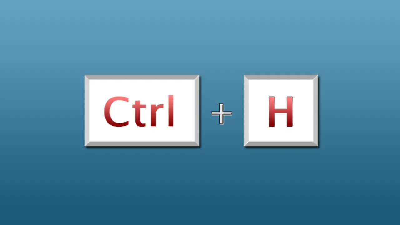 Shortcut Of The Day Ctrl H Replace History